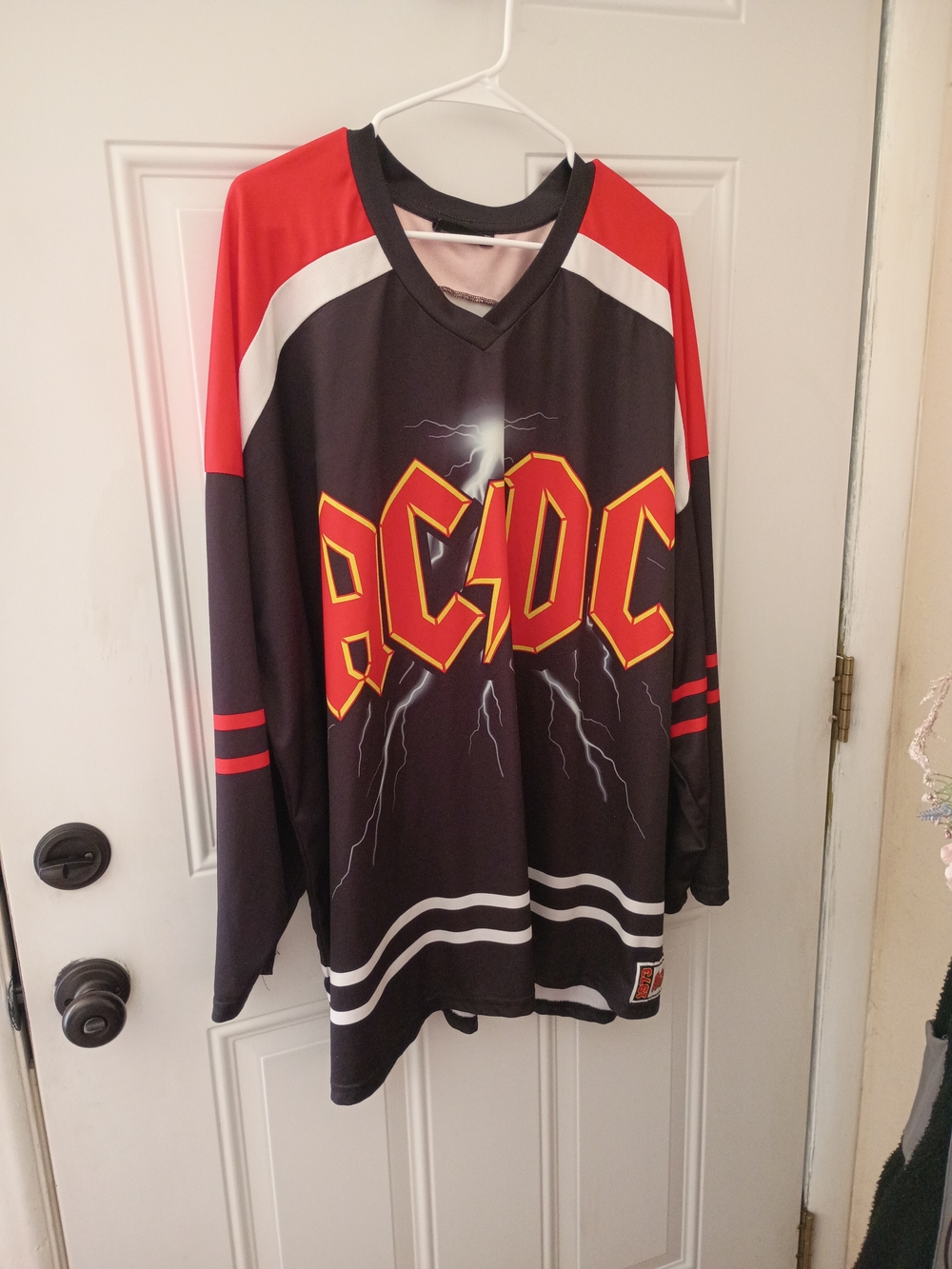 AC/DC Black Jersey with Pink Interior
